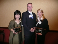 The University of Scranton’s Asian Studies concentration and Abington Heights School District were chosen to receive the 2011 “Bringing the World to Pennsylvania: K-16 Collaboration Award.” At the award ceremony in Harrisburg are, from left, Ann Pang-White, Ph.D., director of Asian Studies concentration and professor and chair of Philosophy Department of The University of Scranton, Dr. Robert Hollister, president of PaCIE, and Marcy Curra, world languages coordinator of the Abington Heights School District.